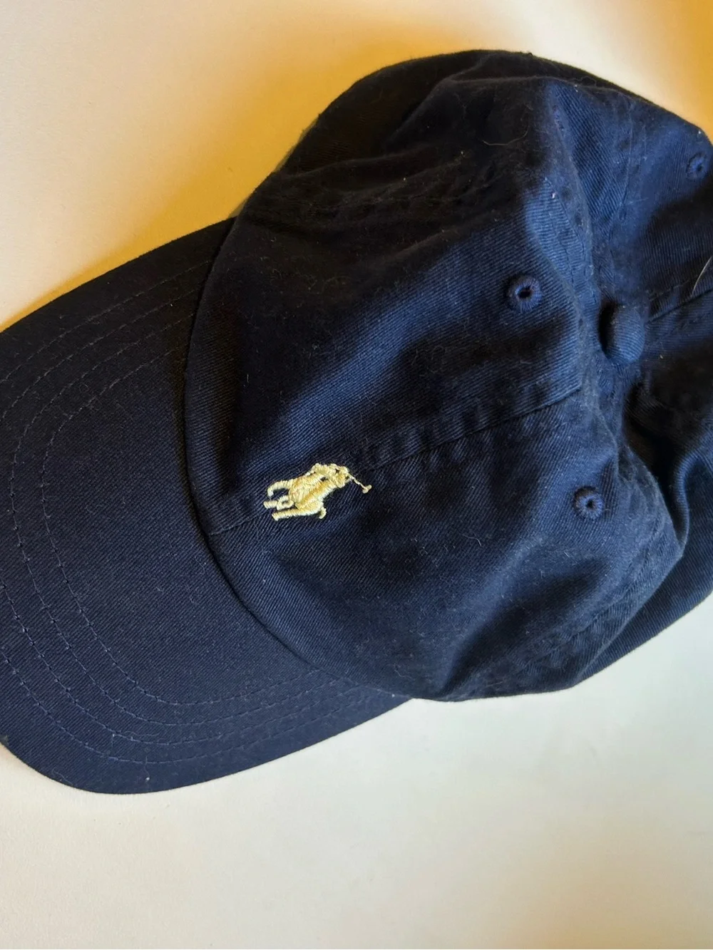 Polo Ralph Lauren toddler unisex navy blue adjustable hat cap 2T-4T preppy retro
